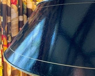 detail on lamp - metal shade