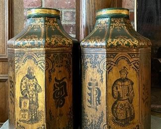 Item 130:  Vintage Chinese Tins  - 20":  $52/Each