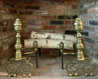 Item 135:  Andirons - 21.5" x 19.5":  $245