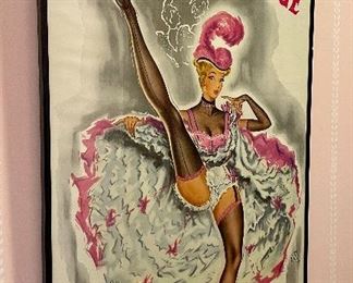 Item 150:  Moulin Rouge Poster - 16.25" x 23.75":  $65  