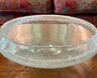 Item 156:  Crackle Glass Art Glass - 10.5" x 4":  $48