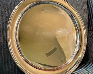 Item 307:  Large Pewter Serving Tray: $38