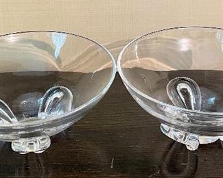 Item 180:  (2) Matching Steuben Bowls - 7.75" x 3.25": $85
