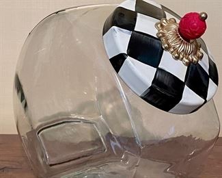 Item 190:  Mackenzie Childs Cookie Jar:  $65