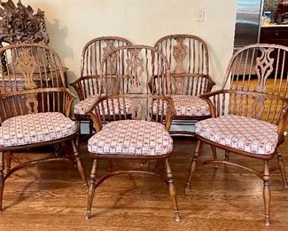 Item 200:  (6) Vintage Reproduction Armchairs - 22.25"l x 17.5"w x 40"h:  $595