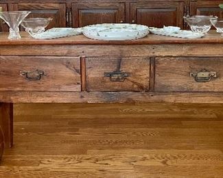 Item 209:  Antique Console/Sofa Table - 66.5"l x 13.5"w x 29.75"h:  $425