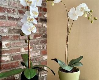 Item 215:  (2) Faux Orchids - 30":  $34/Each