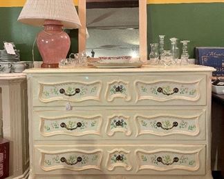 Item 309:  Vintage Painted Bureau:  $225