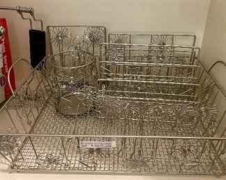 Item 313:  Lot of Matching Desk Items:  $32