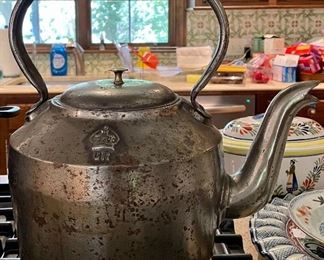 Item 226:  Antique Tea Kettle - 14":  $125