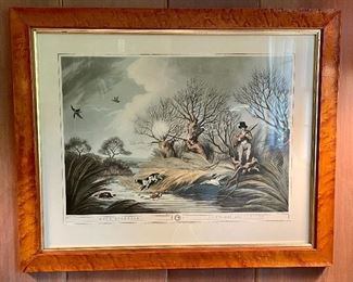 Item 332:  "Duck Shooting" Print - 24.25" x 19.75": $145