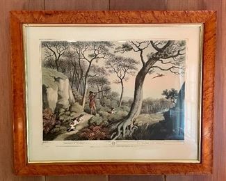 Item 333:  "Pheasant Shooting" Print - 24.25" x 19.75": $145