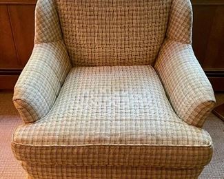 Item 335:  Upholstered Swivel Armchair: $265