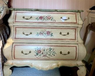 Item 358:  Painted Bureau - 35.5"l x 19"w x 32"h:  $225