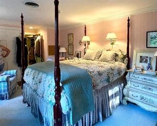 Item 362:  Four Poster Full Bed with or w/o mattress:  $325