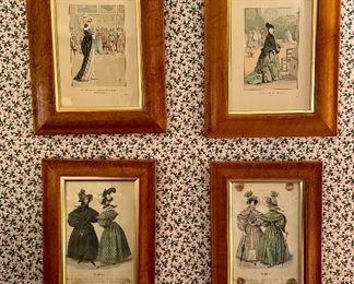 Item 375:  (6) Framed Victorian Prints - 10" x 12": $34 each