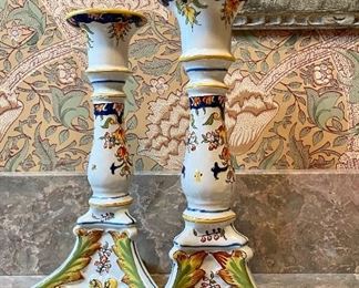 Item 382:  Pair of Vintage Italian Candlesticks:  $38