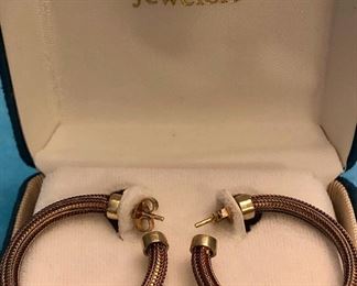 Item 251: 14K Tested Hoop Earrings by DePrisco Jewelers:  $350
