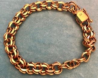 Item 268:  14K Bracelet Suitable for Charms: $645