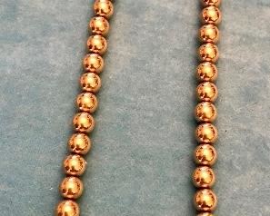 Item 267:  14K Graduated Gold Bead Necklace:  $625