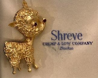 Item 233:  14K Shreve Crump & Low Pin:  $365.00