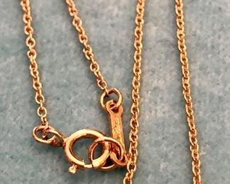 Item 255: 14K Paloma Picasso for Tiffany Necklace: $325