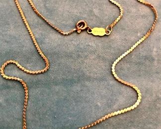 Item 257:  14K Chain:  $140