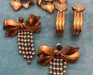 Item 444:  Bag 20: Three Pair of Earrings: $18