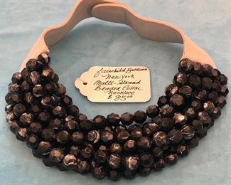 Item 434:  Fairchild Baldwin, NY-Multi Strand Beaded Neck Collar: $85