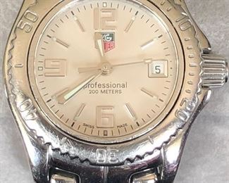 Item 2008: TAG HEUER Link WT1416 Date Silver Dial Quartz Ladies Women’s Watch - comes in original box: $345