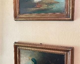 Item 459:  "Ducks" Oil on Canvas: $375/ea
