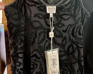 Item 470:  Giorgio Armani Velvet Tank Top (size 6 - NWT):  $165