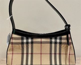 Item 493:  Burberry Shoulder Bag: $125