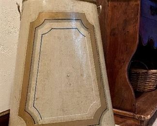 Item 511:  Metal Container Marked Salem, MA - 1862 - 10.25" x 26.5":