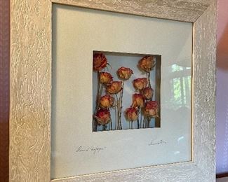 Item 520:  Fabulous Rose Shadowbox - 19.25" x 19.25": $45