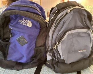 Item 525:  The North Face Backpack:  $18                                                                  Item 526:  Patagonia Backpack:  $18