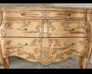 Bombay chest, Marble top 