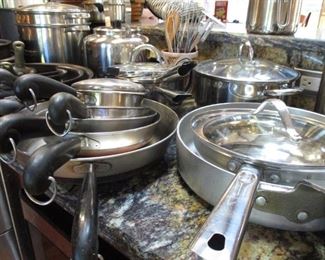 Some Revere pans, more Calphalon pans