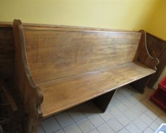 wooden bench 