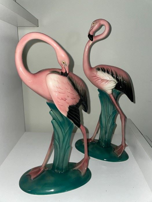 Vintage Will George Flamingo Figurines!