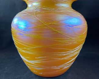 Durand Large Iridecent Vase