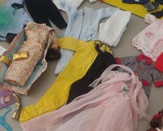 Original Ken and Barbie clothes and some other