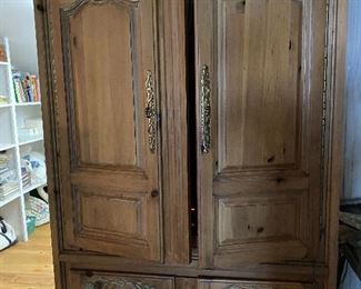 Pine entertainment center