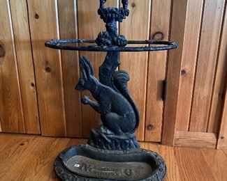 Antique cast iron Stockholm Bolander No 6 umbrella stand - 18th century