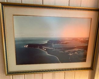 Vintage overhead shot Lake Leelanau