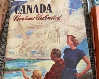 Vintage travel brochures