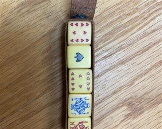 Vintage poker dice