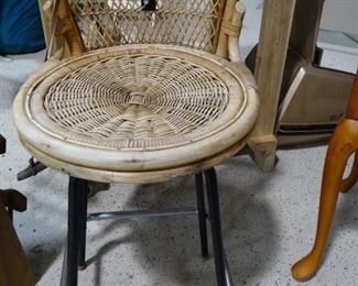 Vintage Wicker stool