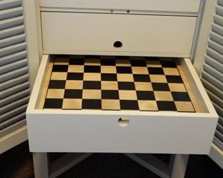 Game Cabinet (Checkers, Chess, and Tic, Tac, Toe.