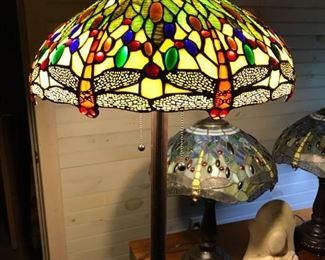 Beautiful Tiffany Style Leaded Glass Lamps